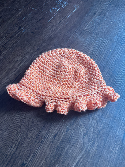 Orange bucket hat